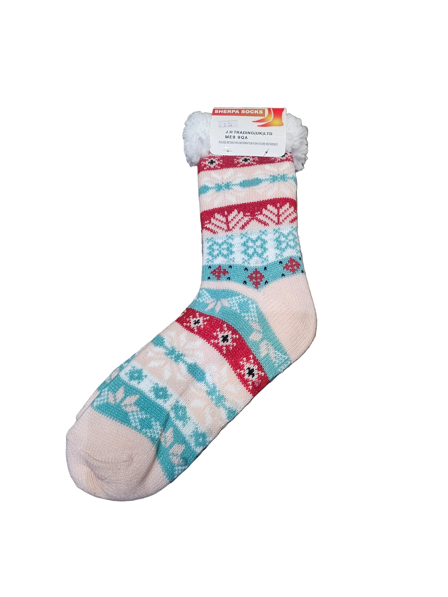 Norwich Patterened Sherpa Socks