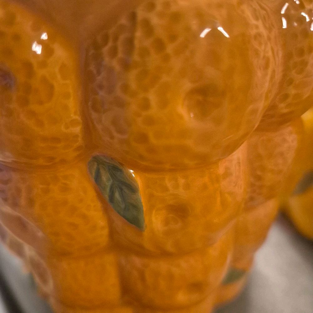 2/A Lemon/Orange Jar with Lid, 13cm - Cutlery and Tableware Gift Kitchen