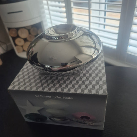 Stackable Chrome Oil Burner