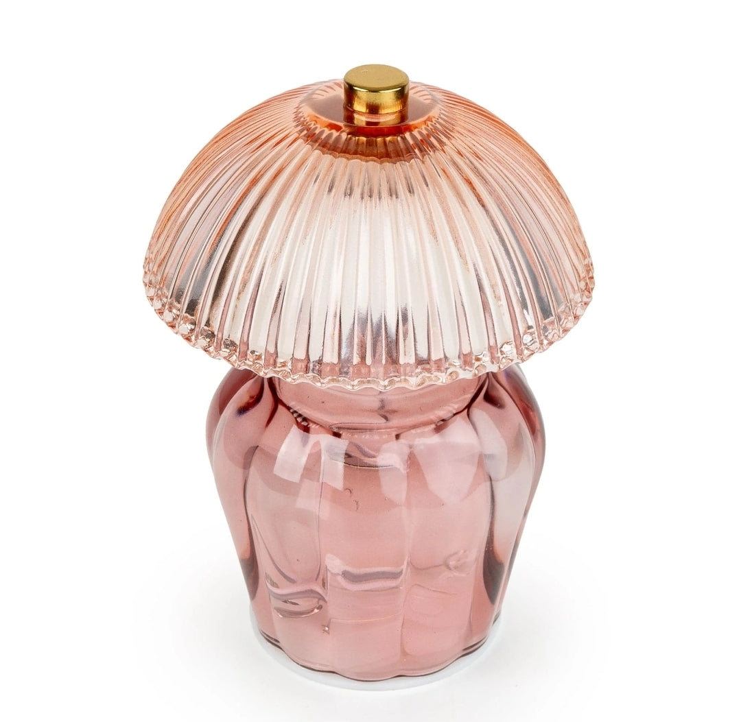 Vintage Ridged Glass LED Table Lamp