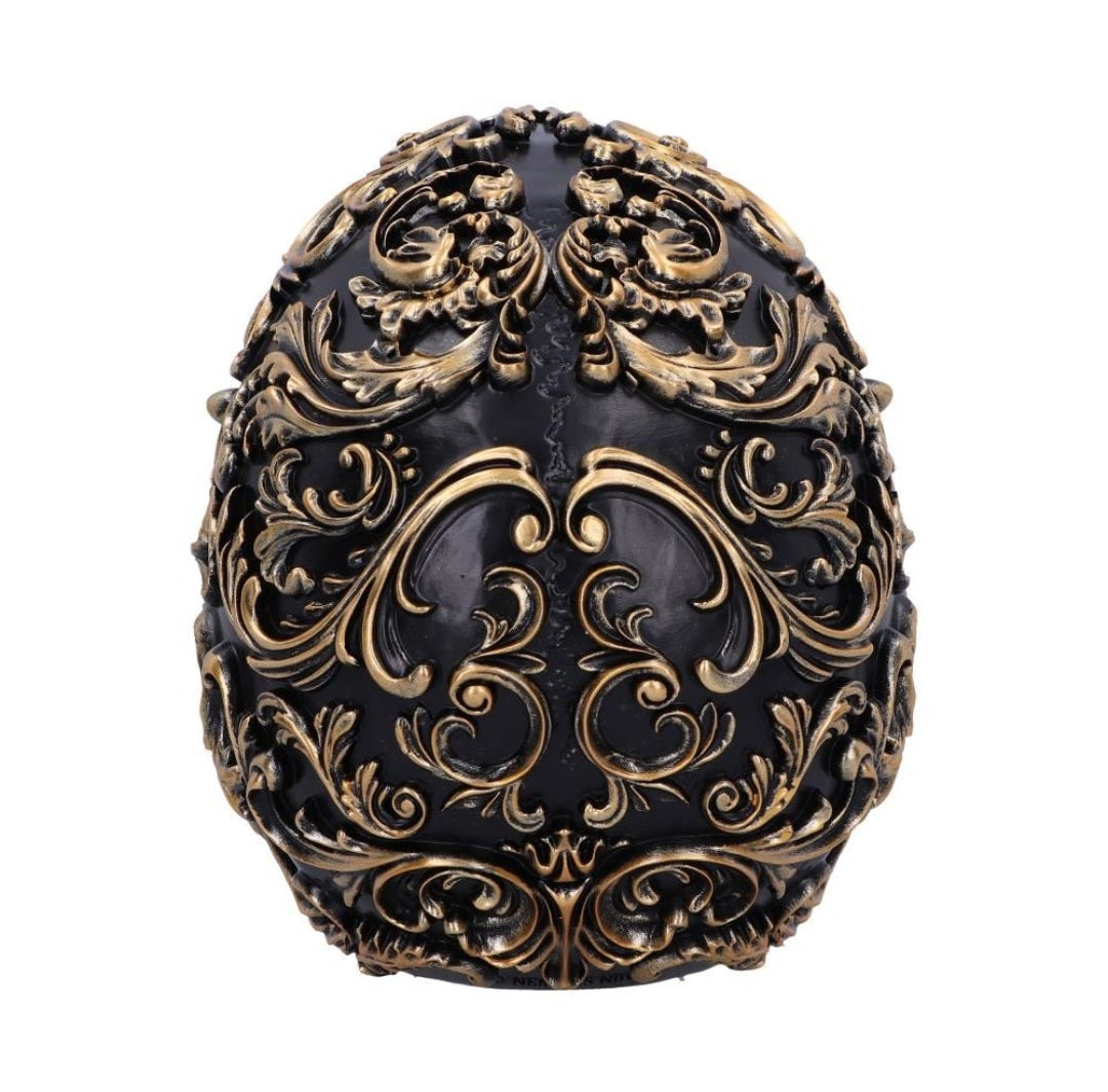 Renaissance 19cm Black and Gold Skull