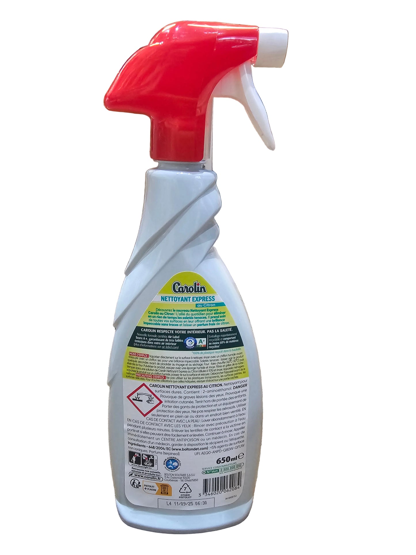 Carolin Nettoyant Express (Express Cleaner) with a lemon scent