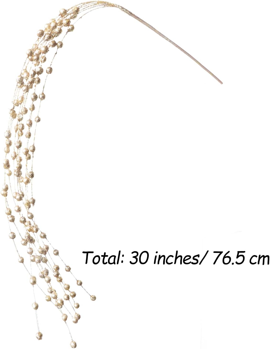 Glitter Berry Picks - 30inch Artificial Christmas Tree Decoration & Winter Floral Stems