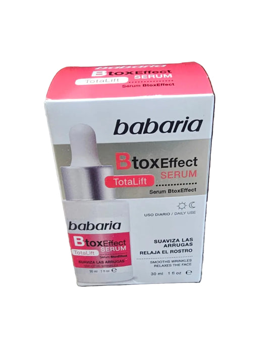Babaria Total Lift Botox Effect Serum for Skin Comfort - Skincare Moisturize Hydrate Moisturizing