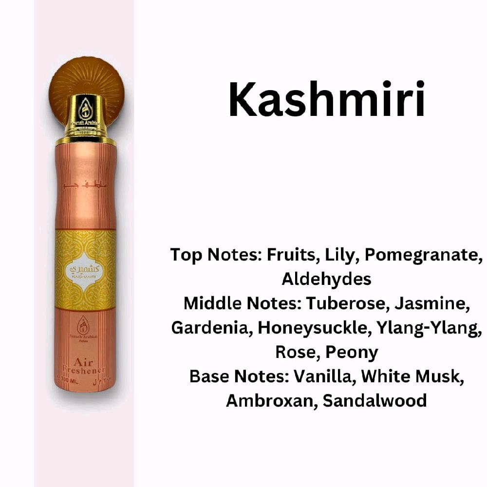 French Arabian Scented Air Fresheners - ZAINEB, AL MUK AL EMARATI, & More - 300ml Each - Fragrant Odour Eliminators Aroma Fragrance