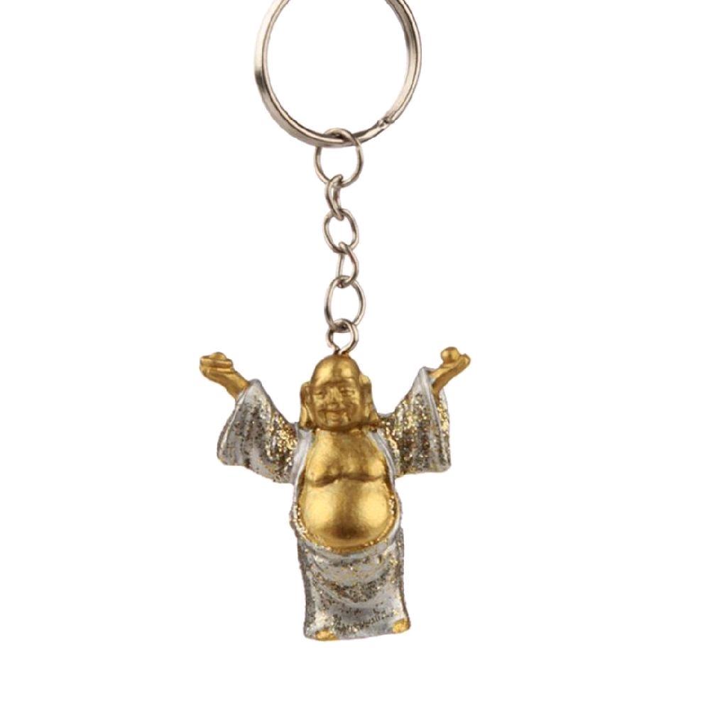 Lucky Buddha Glitter Keyring