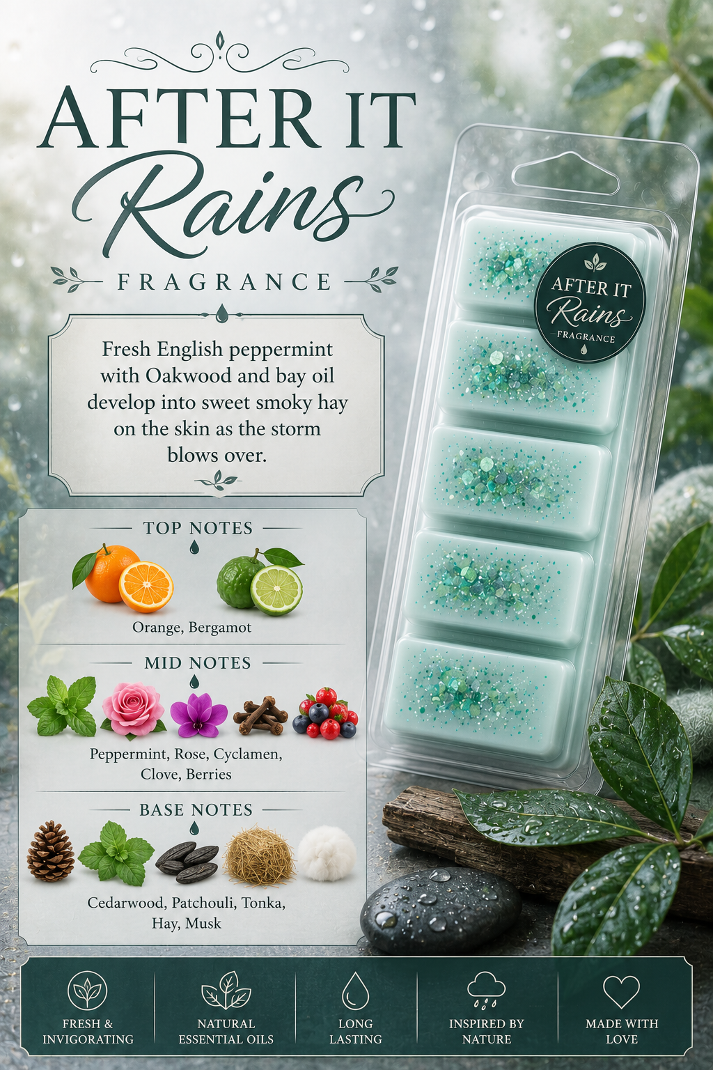 Wax Melt Bars for Home Fragrance 50g
