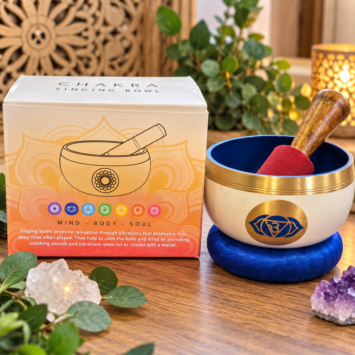 Chakra singing bowl