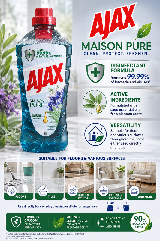 Ajax Maison Pure multi-purpose household cleaner 1.25l