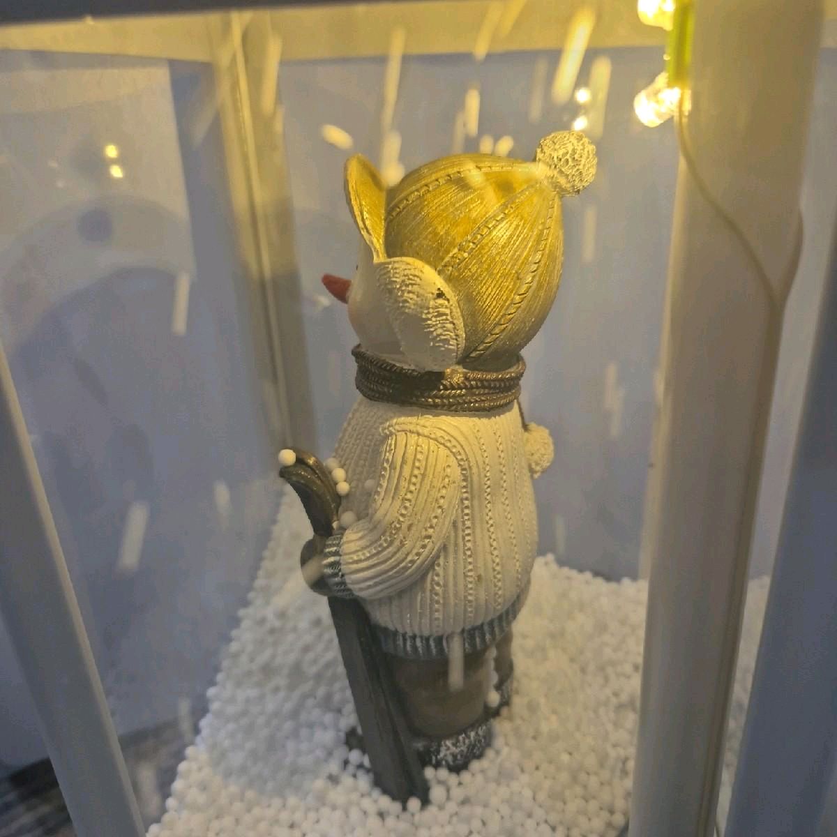 Snowman Snowing Christmas Lantern Decoration