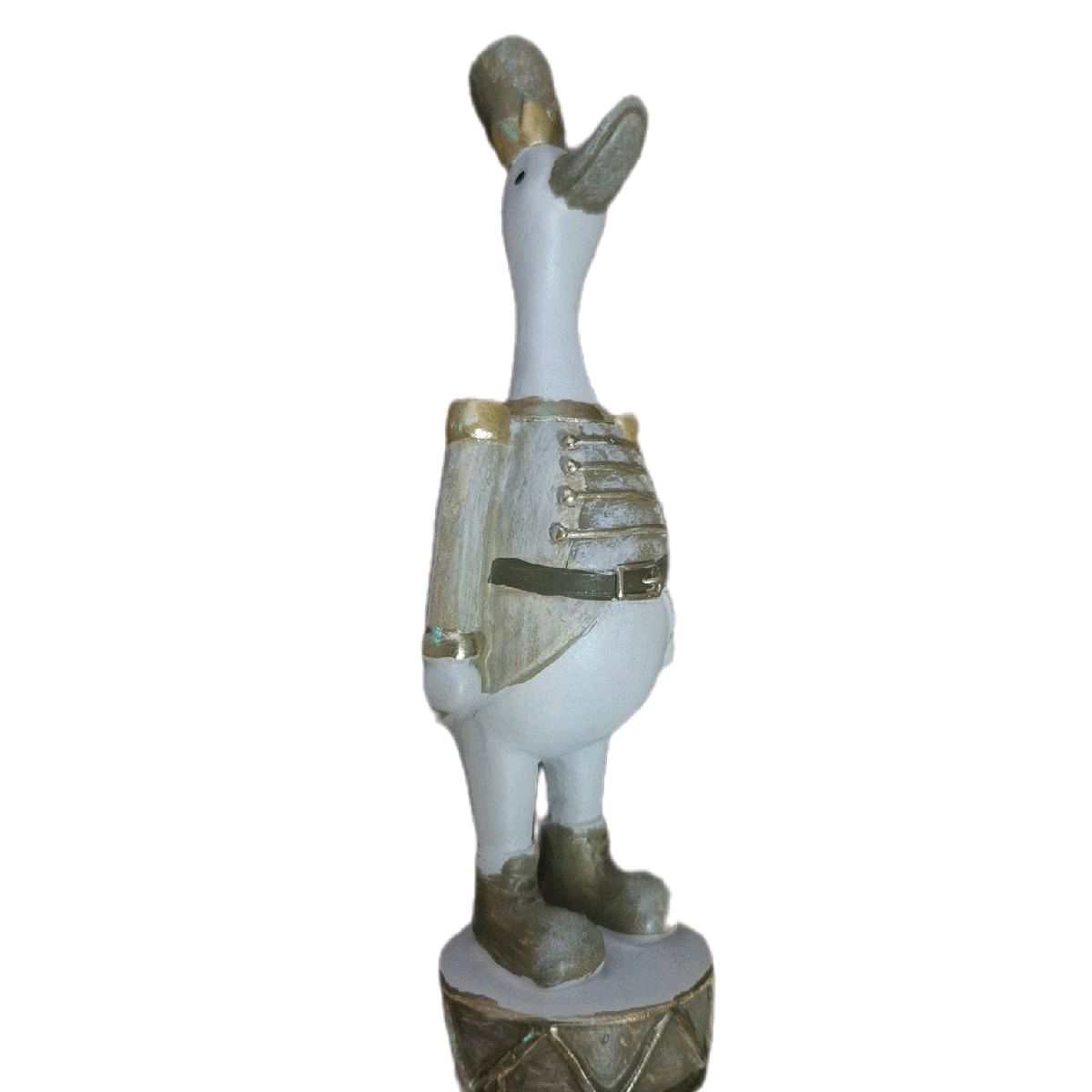 cream duck nutcracker Christmas