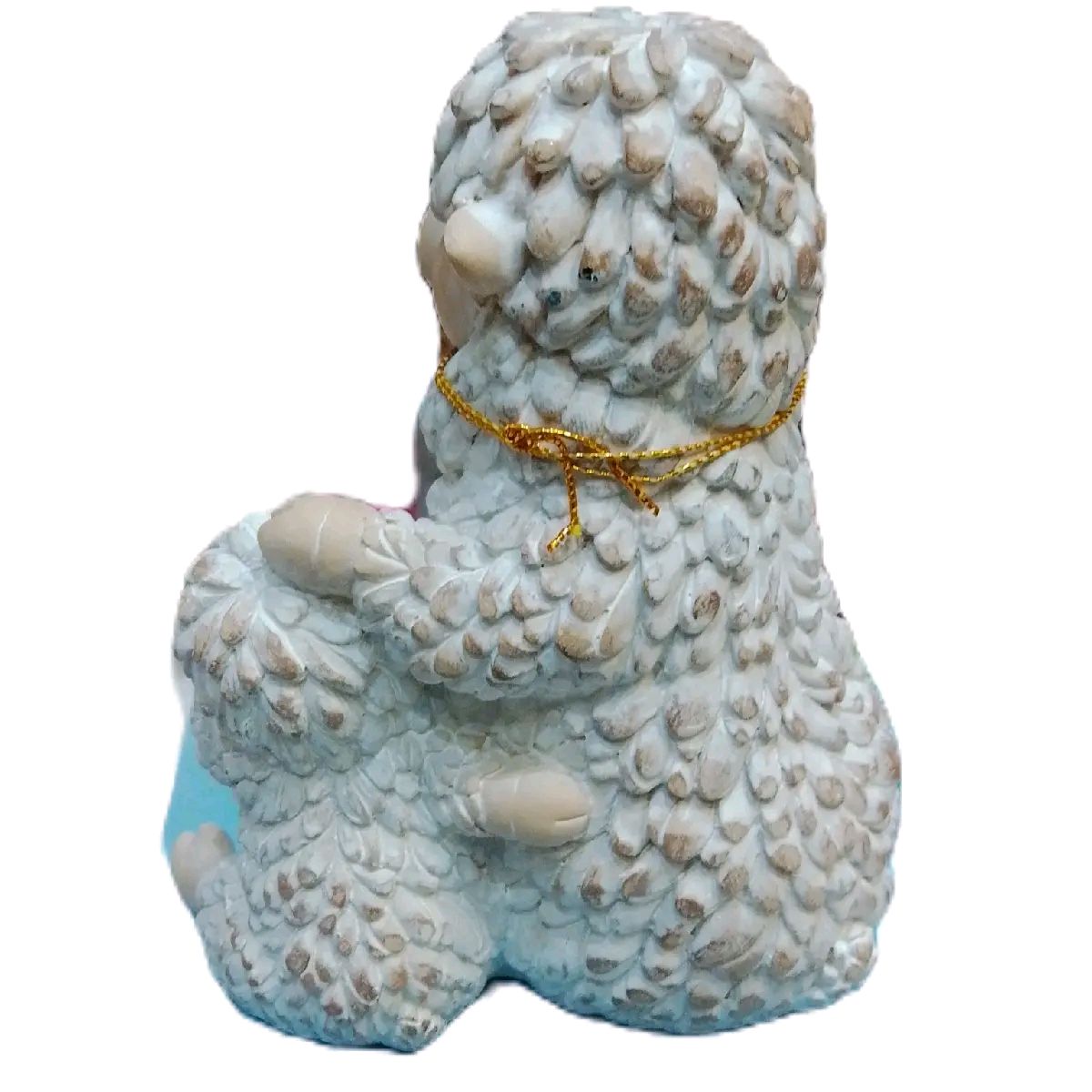 Country Life Shaggy Sheep Statues, Set of 2 Designs for Home Decor