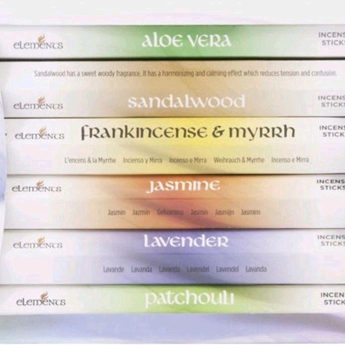 Elements Premium Fragrances Incense Gift Pack - Perfect for Relaxation and Aromatherapy