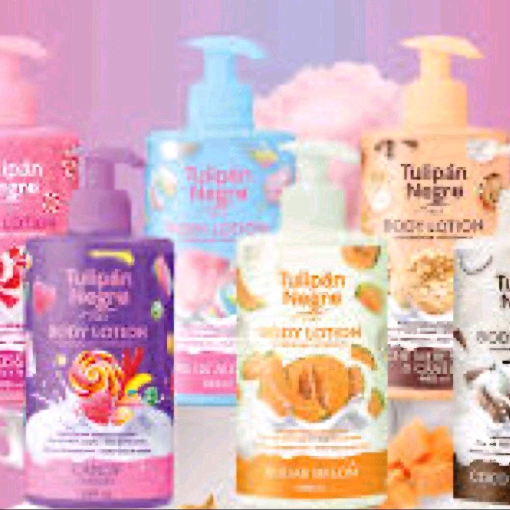 Tulipan Body Lotions with pump lid - Intense Moisturizing Lotion in 3 Scents - Moisturizer