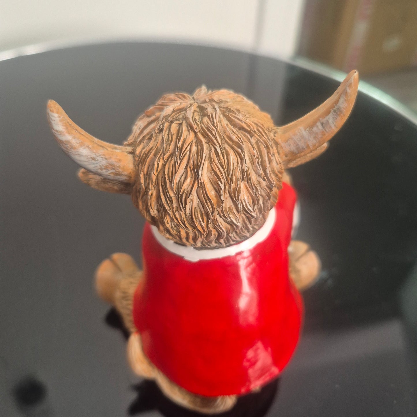 Highland cow red football