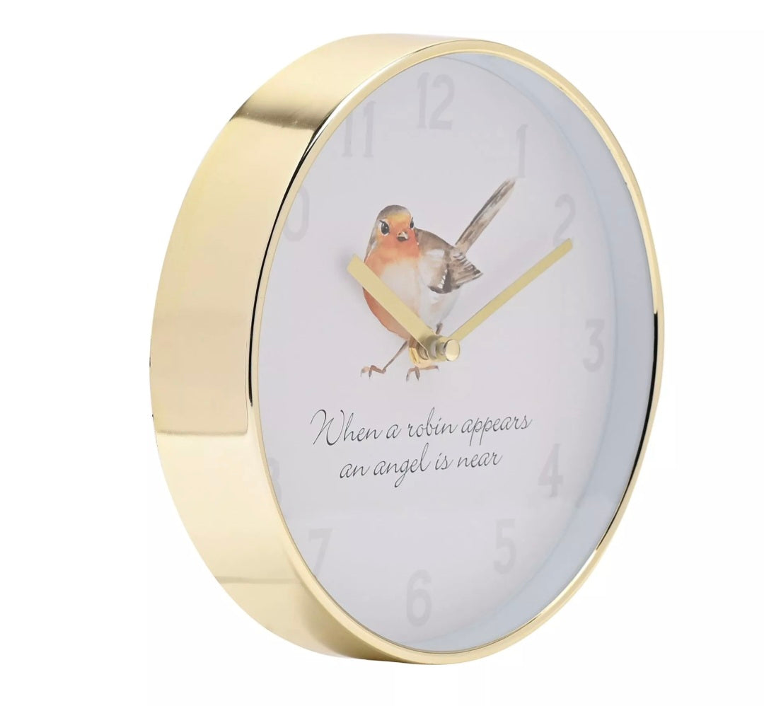 Hometime Wall Clock 20cm - Robin Design