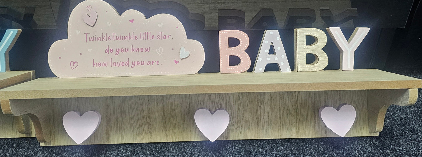 Baby decorative shelf with Hooks