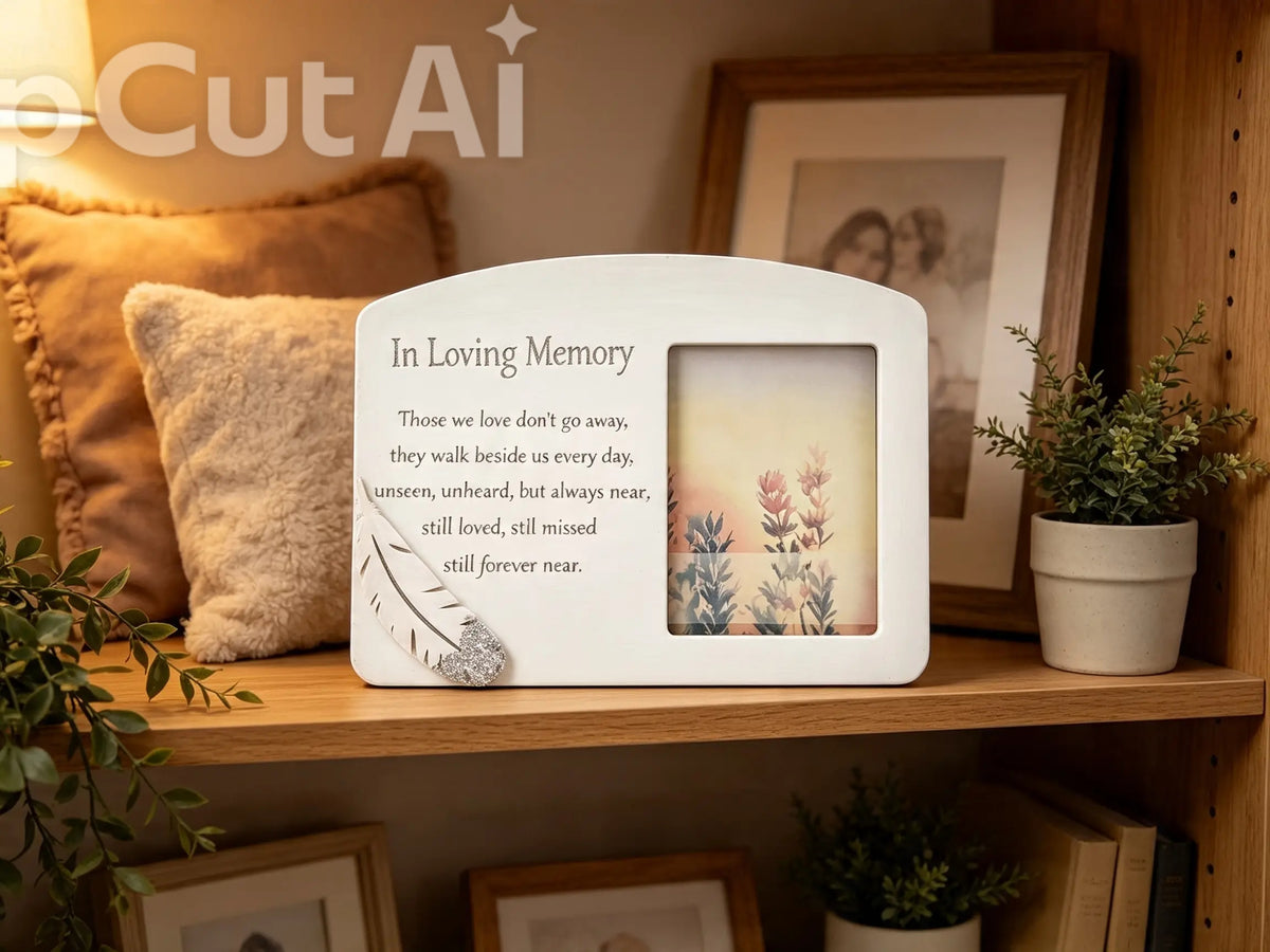 Memorial Frame - Loving Memory for Photo Display - Decor