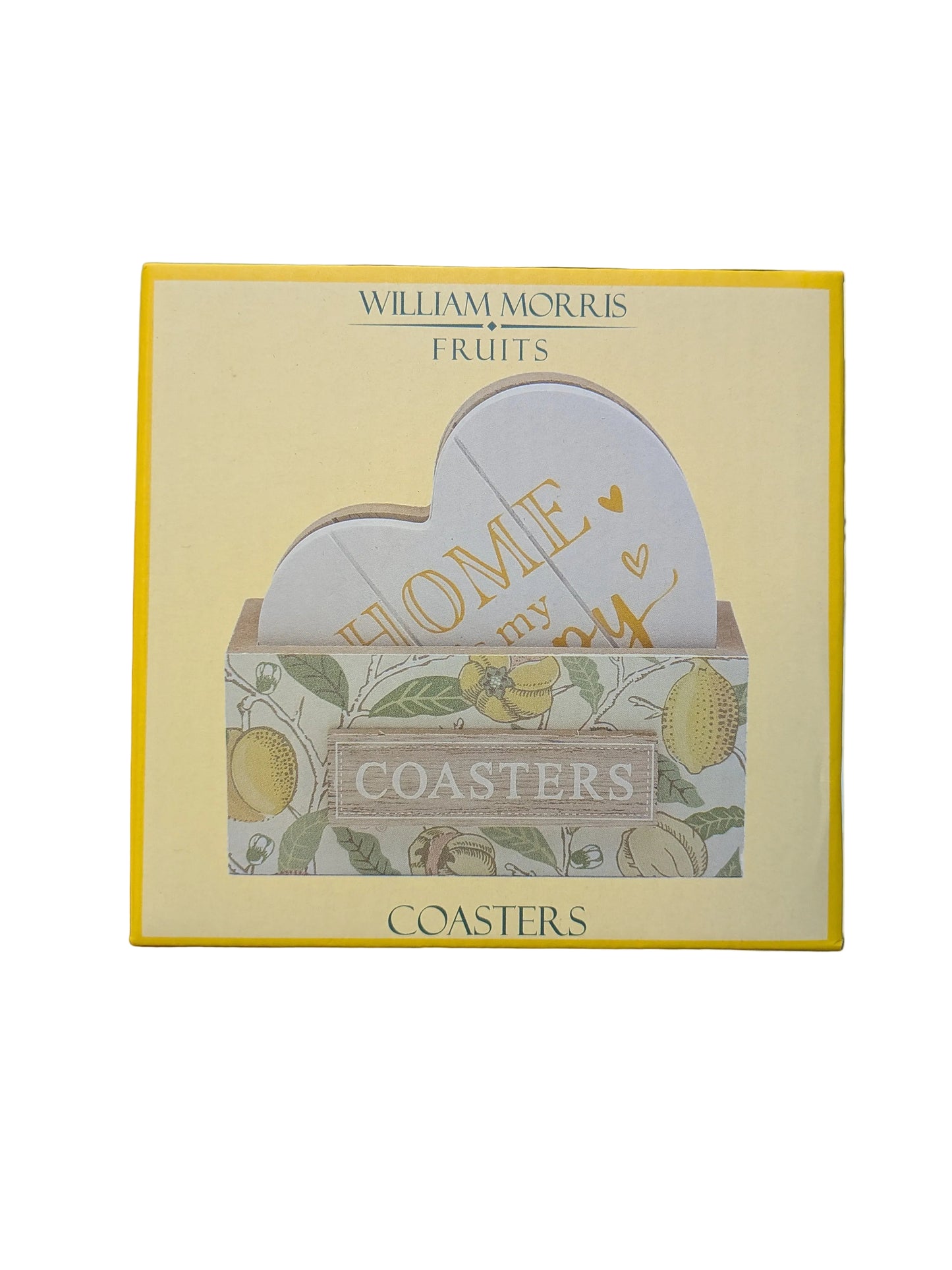 William Morris Fruits Wooden Set of Coasters
