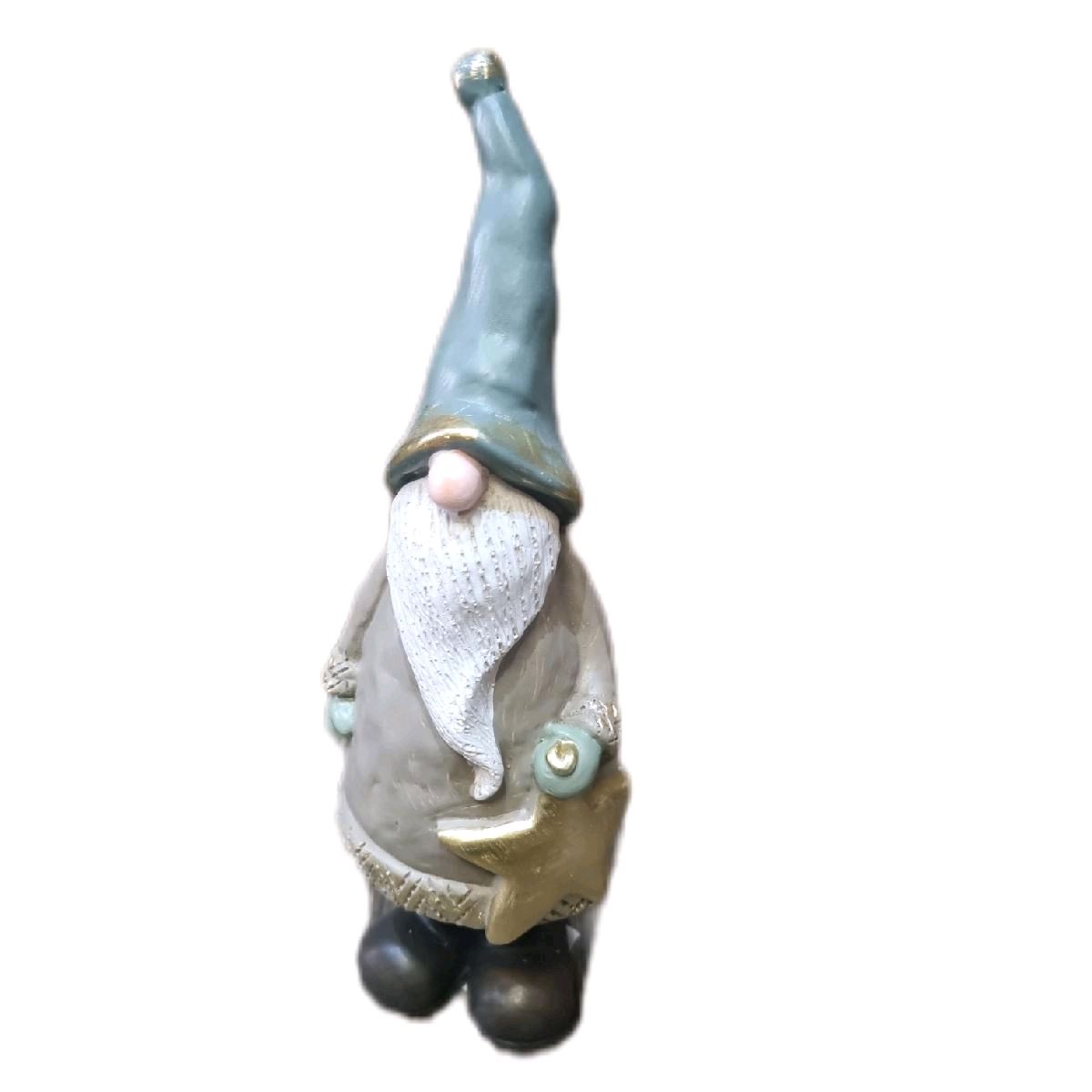 Gonk With Star Statue 23cm - Festive Home Decor Ornaments