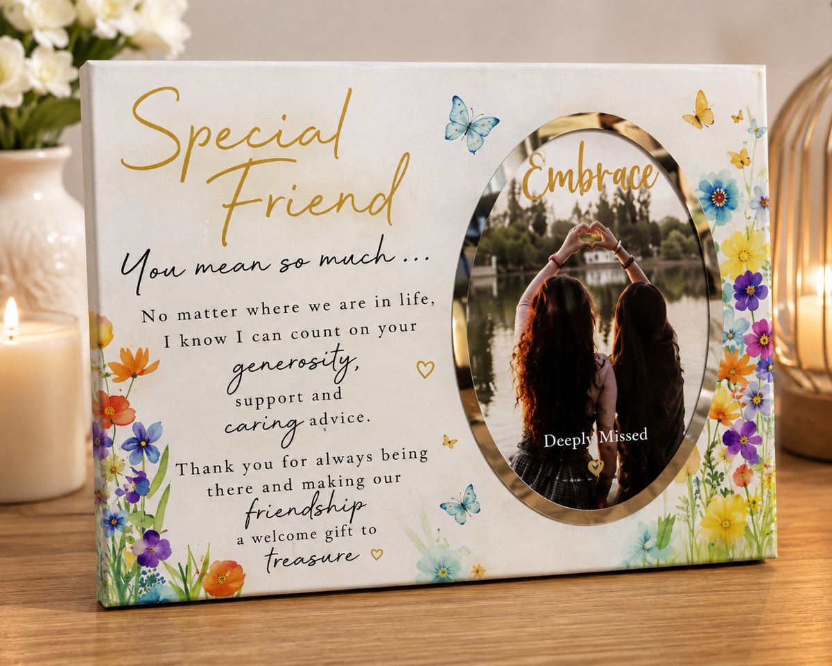 Embrace Sentiment Frame Special Friend
