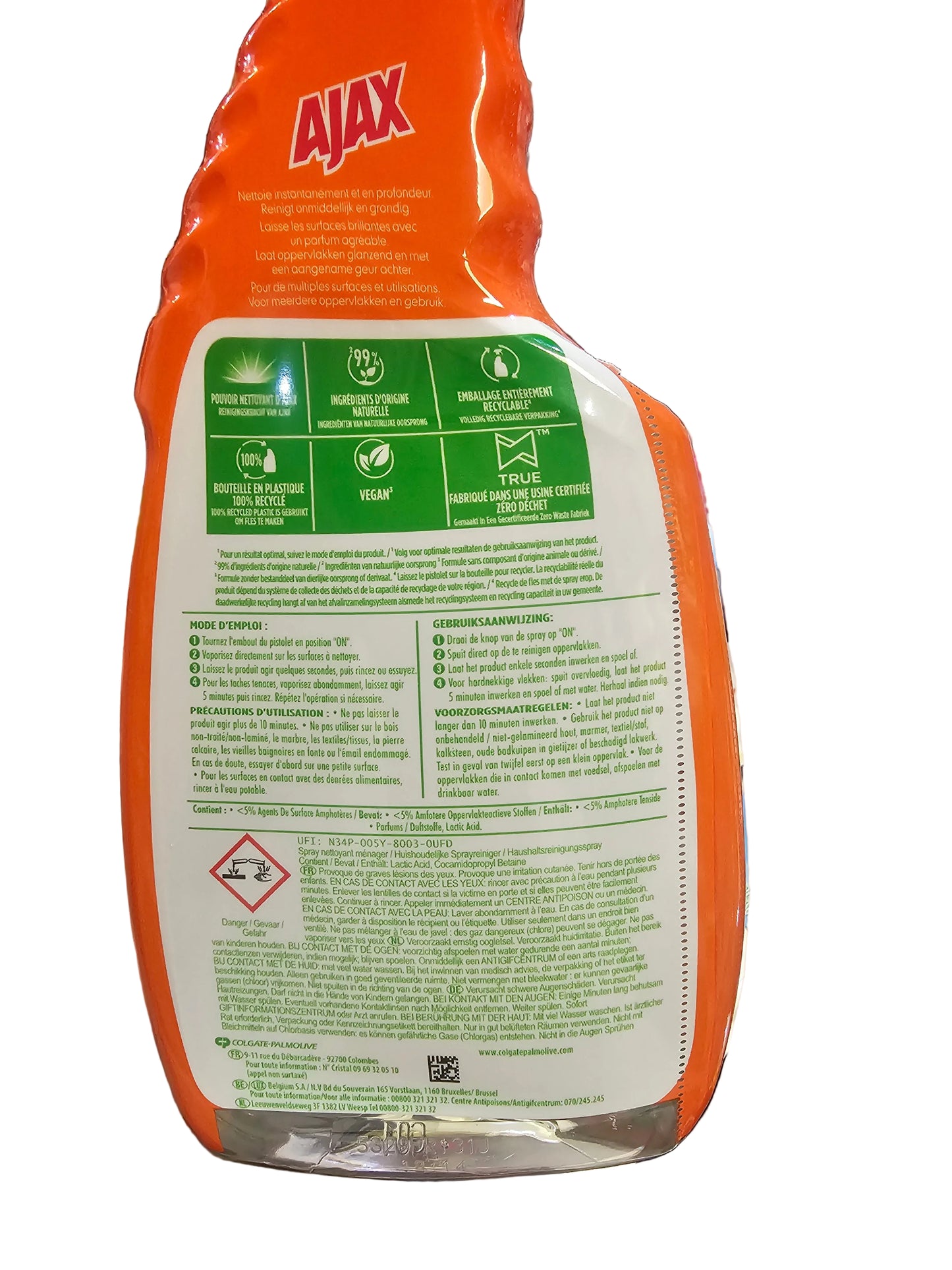 Ajax Multi-Surfaces household cleaning spray.