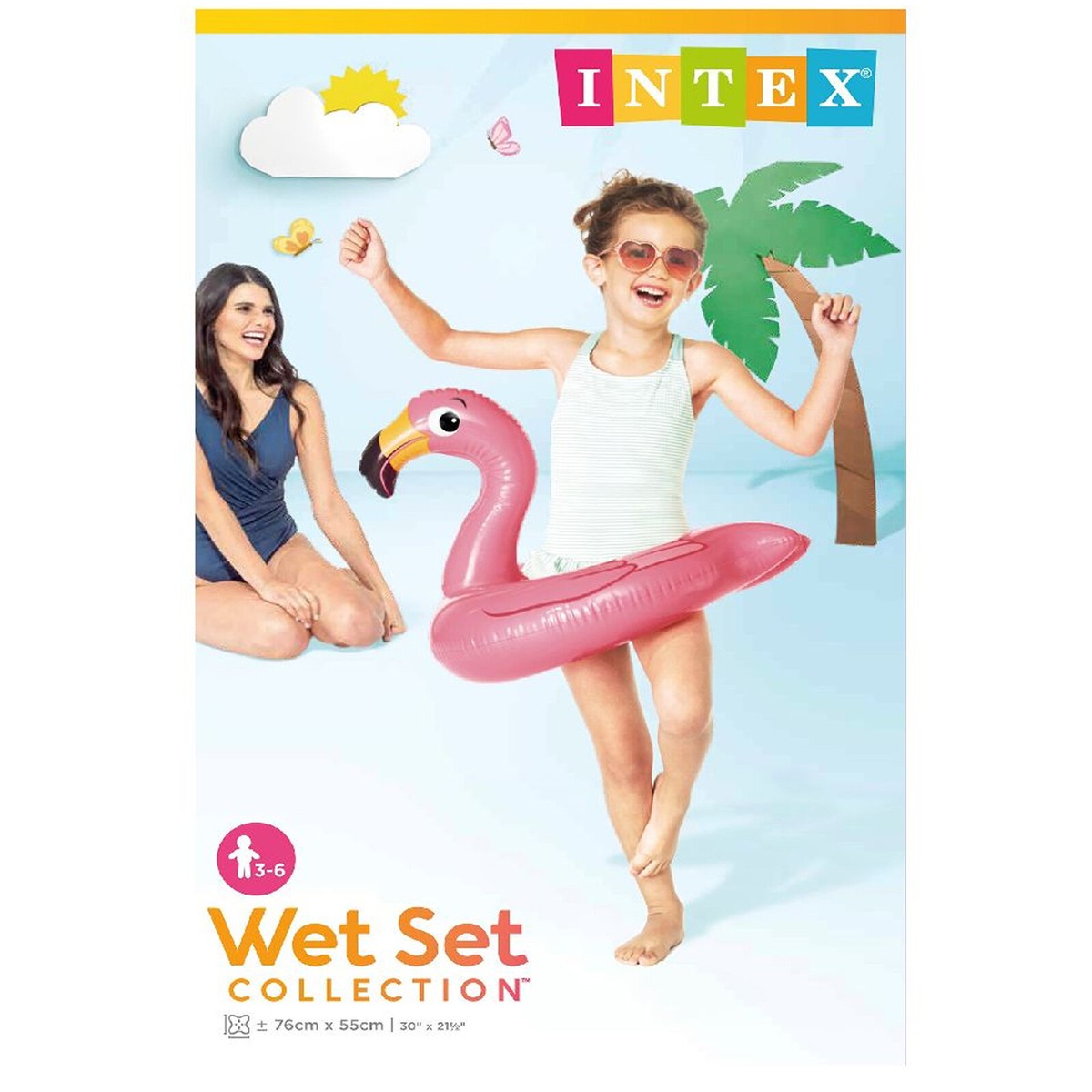 Intex Flamingo Animal Split Ring from the Wet Set Collection