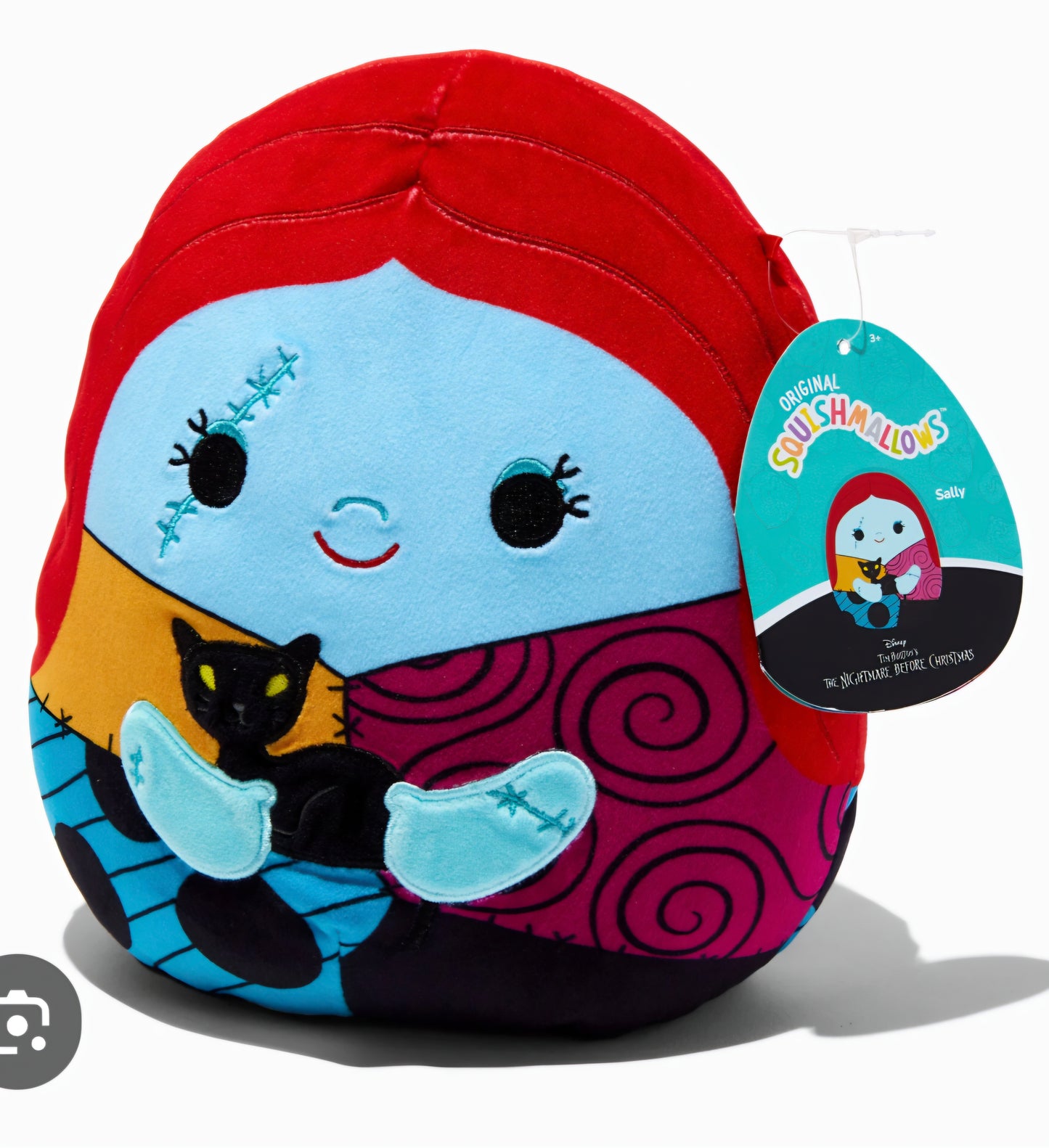 Squishmallow plush toy of Sally from The Nightmare Before Christmas.