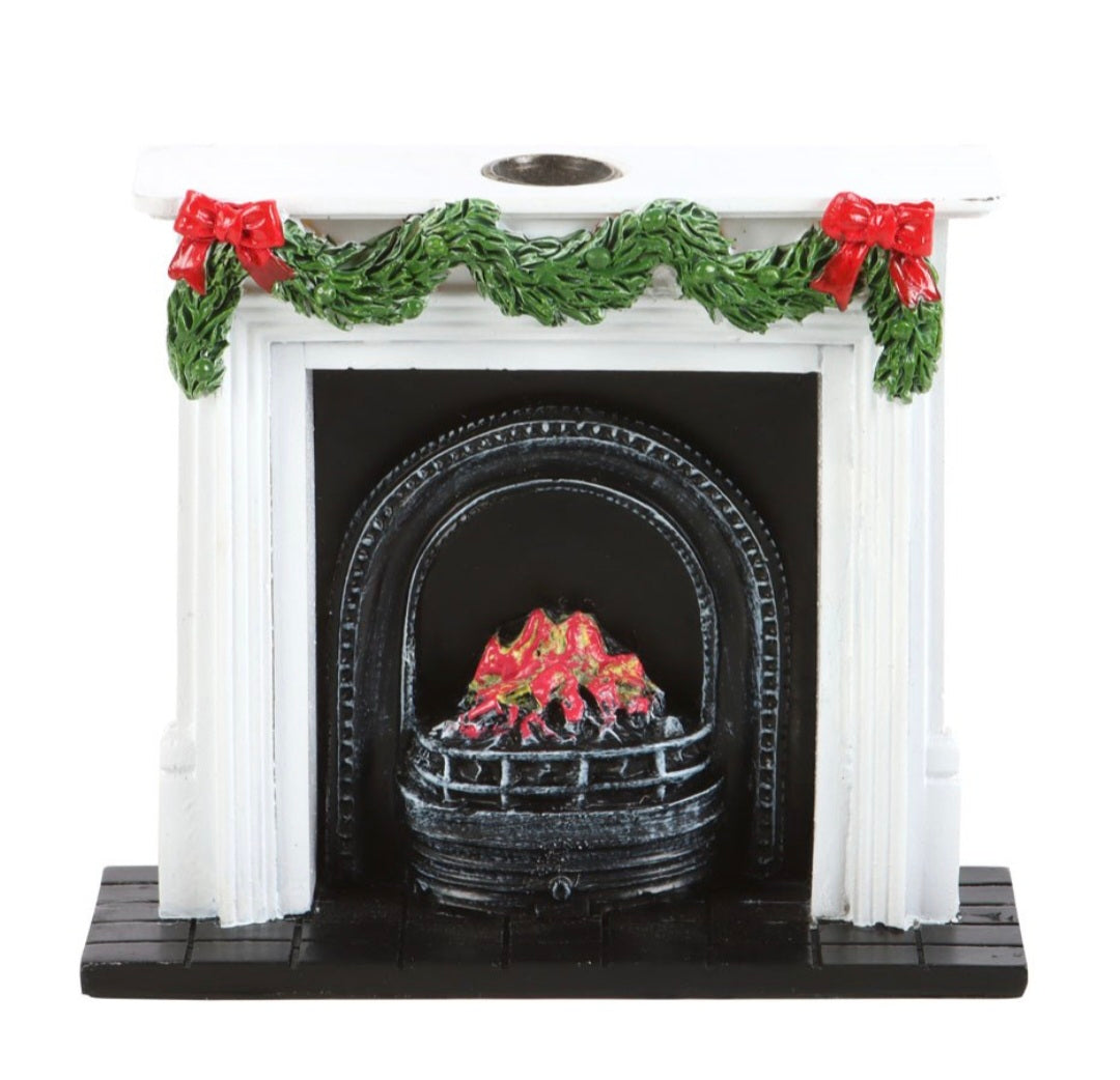 Christmas Fireplace Backflow Incense Burner