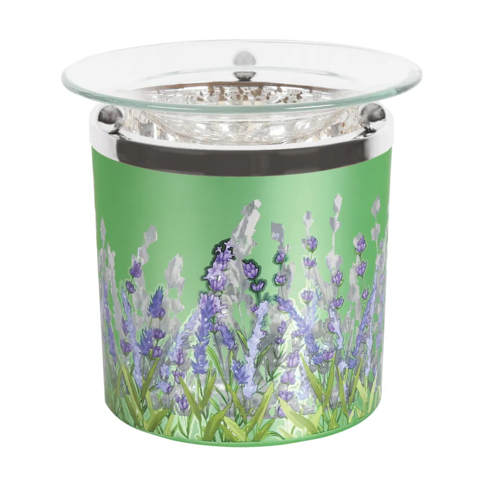 Floral Glass tealight Wax Melter