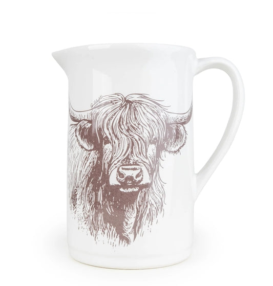 Large Highland Cow Jug