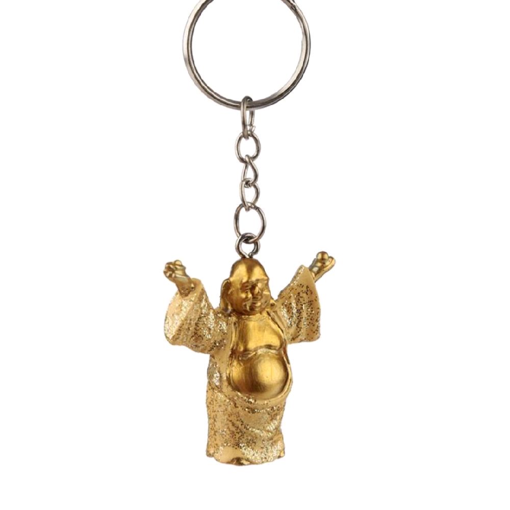 Lucky Buddha Glitter Keyring