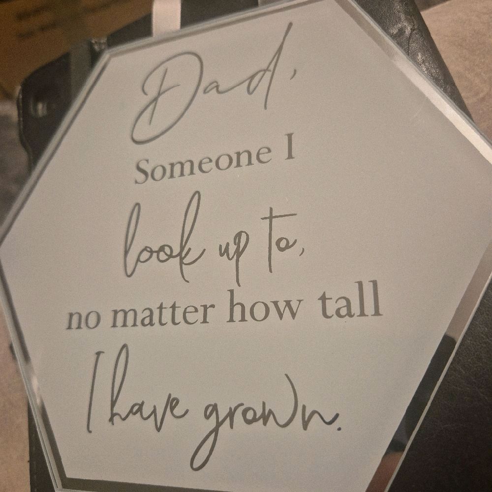 Reflections Plaque - Hangable Dad Perfect Gift for Father's Day Wall Decor Decorative Signs