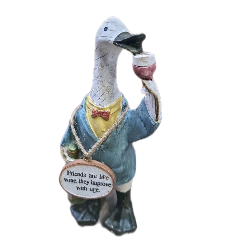 Novelty Duck Ornament with Message Plaque