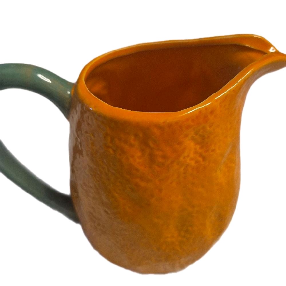 Orange Jug - 16.5cm - Perfect for Home Bar and Kitchen - Drinkware Iced Tea Serving