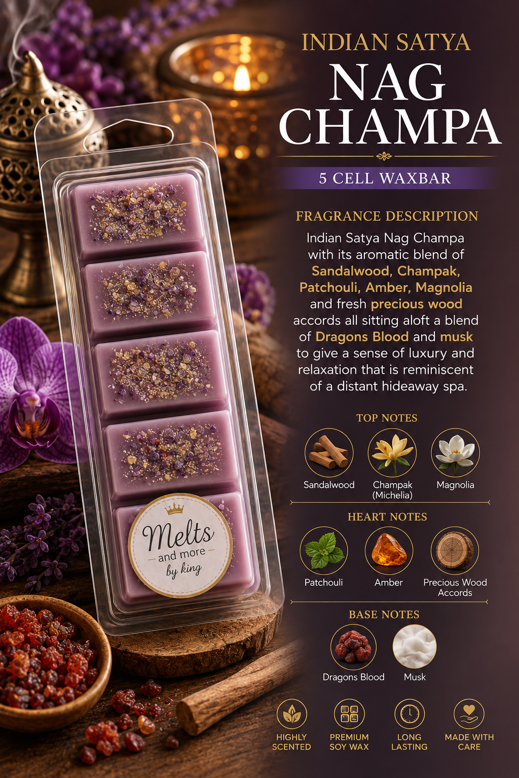 Wax Melt Bars for Home Fragrance 50g