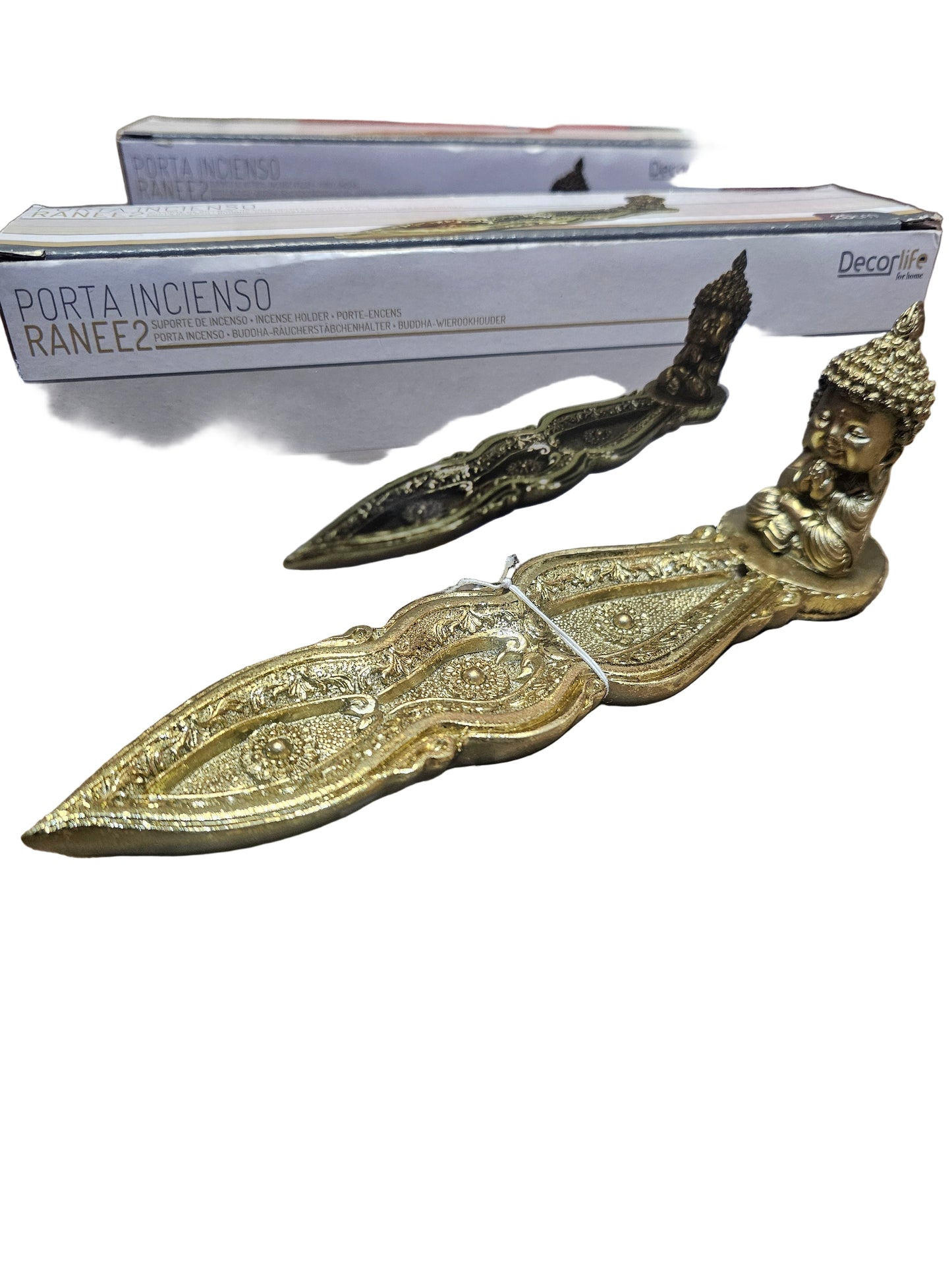 Gold Buddha Incense Holder