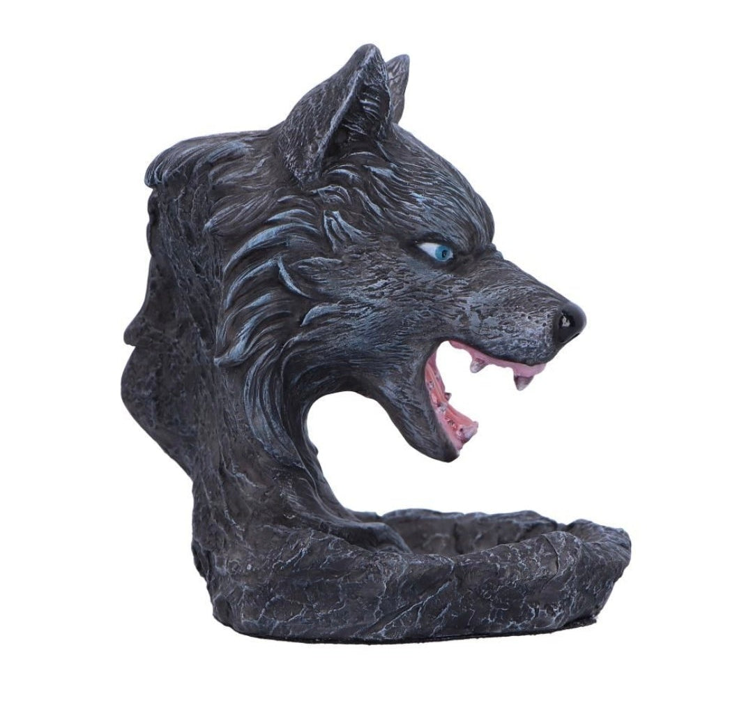 Dark Wolf Backflow Incense Burner 11.5cm