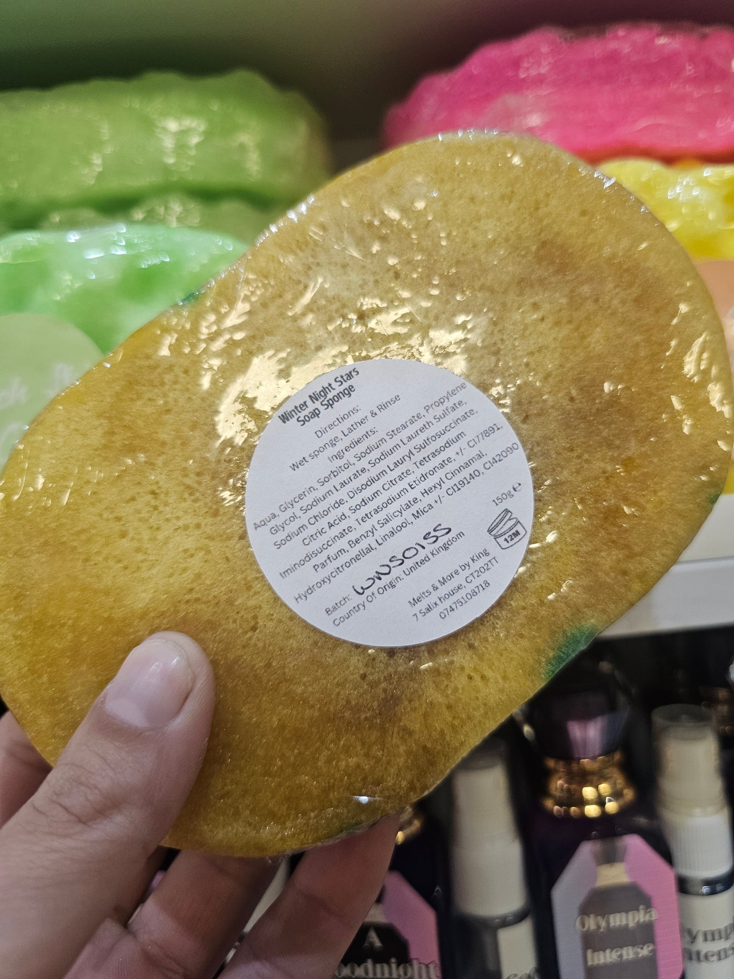 Christmas Themed Exfoliating Soap filled Sponges