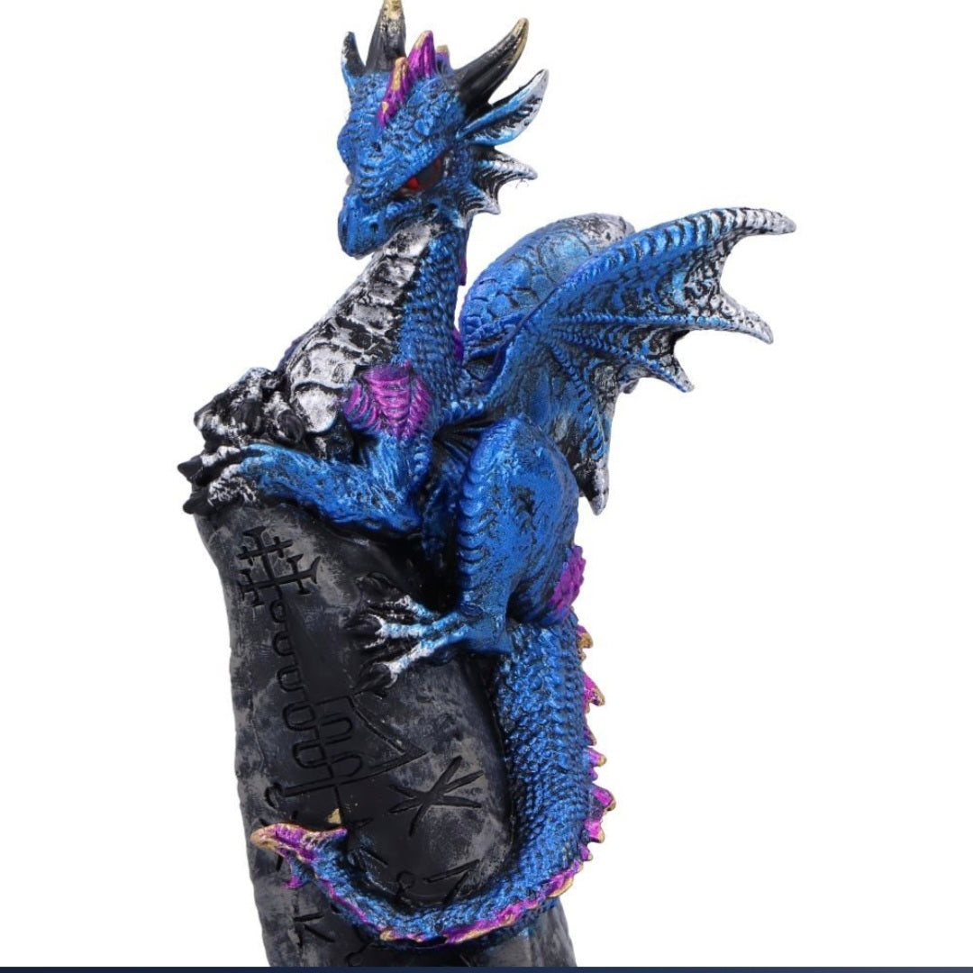 Cobalt Rune Protector 10.8cm
Cobalt Rune Protector Resin Dragon Figurine