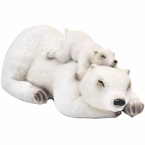 Polar bear polyresin ornaments