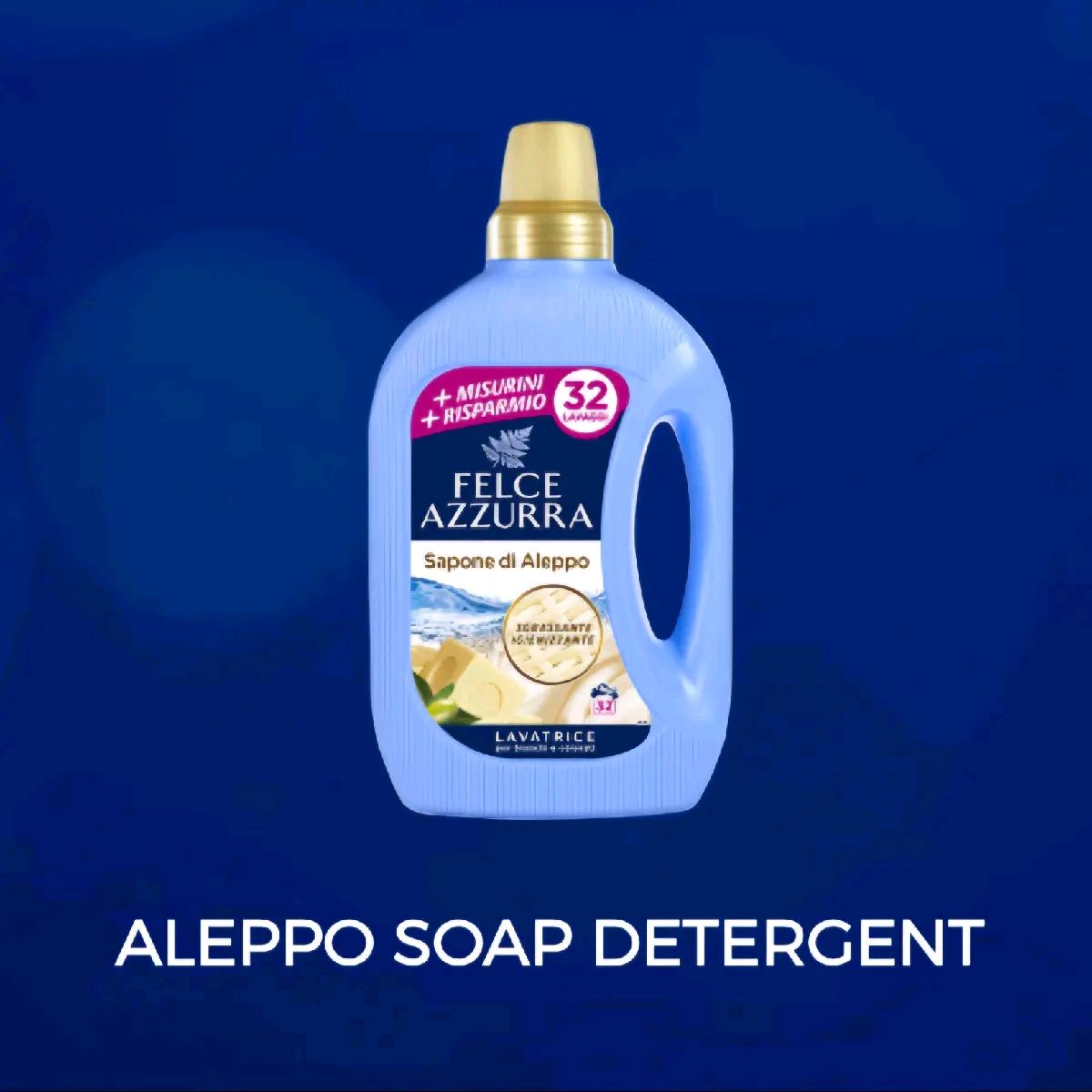 Felce Azzurra Washing Detergent from Italy with Aleppo Soap 32 wash