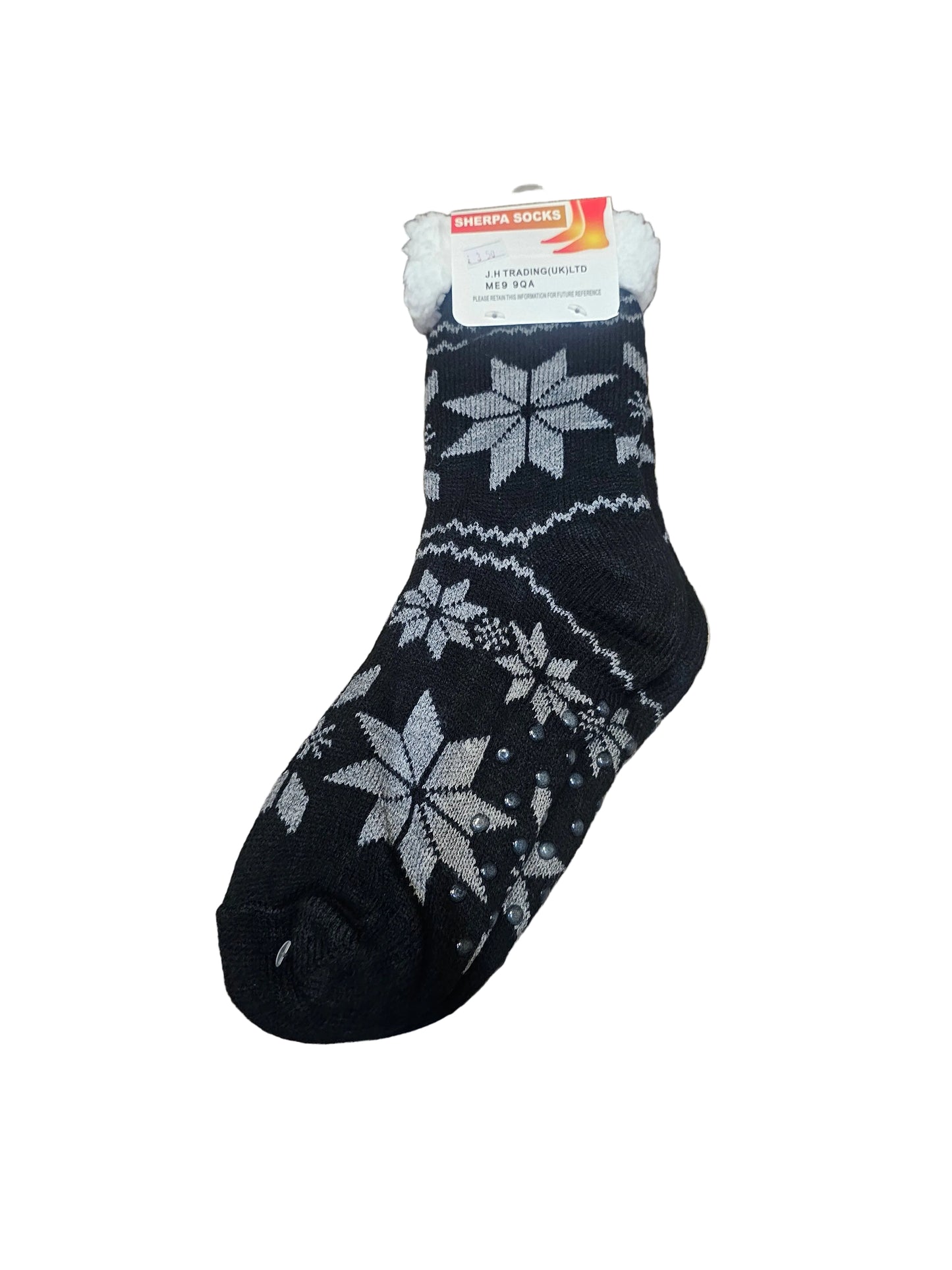 Norwich Patterened Sherpa Socks