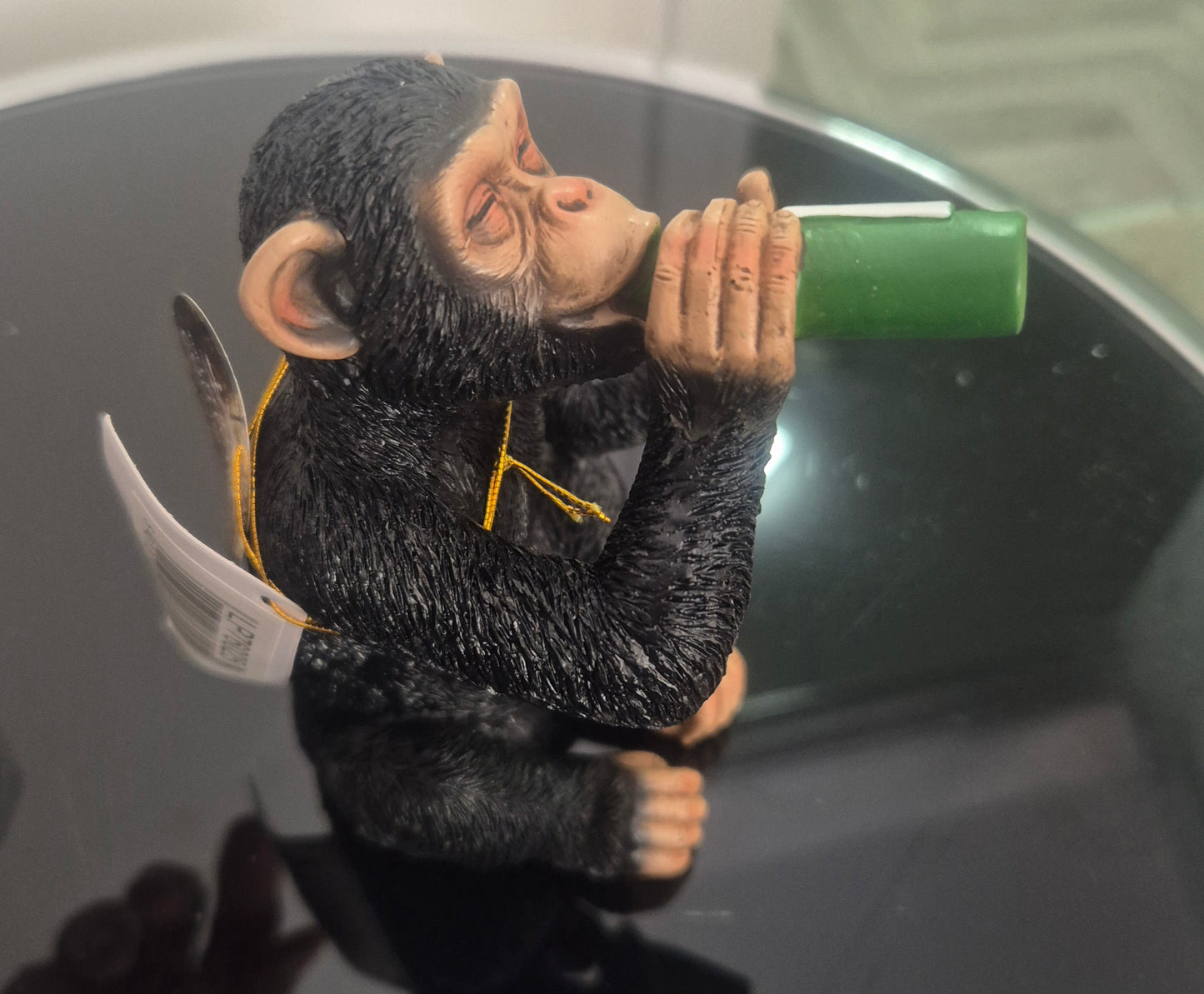 Cheeky monkey driinking